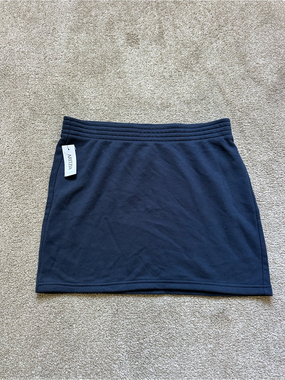 Aritzia NWT Navy The Constant Mini Cotton Skirt